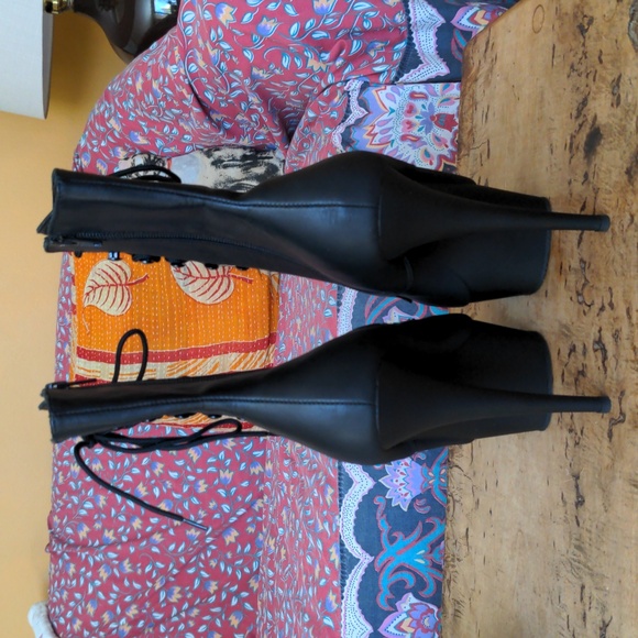 Pleaser Delight 1020 in Black *Real* Leather Size 9 - Picture 4 of 7